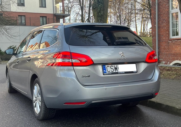 Peugeot 308 cena 27700 przebieg: 245000, rok produkcji 2014 z Brusy małe 436